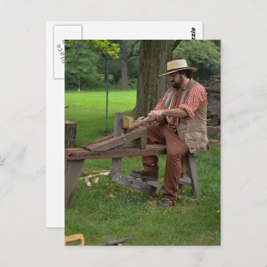 Colonial Woodworking Postcard Briefkaart (Voorkant / Achterkant)