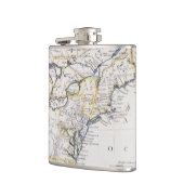 COLONIËLE AMERIKA: KAART, c1770 Heupfles (Links)