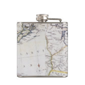 COLONIËLE AMERIKA: KAART, c1770 Heupfles (Achterkant)