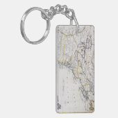 COLONIËLE AMERIKA: KAART, c1770 Sleutelhanger (Voorkant Links)