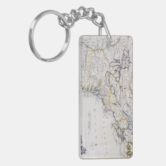 COLONIËLE AMERIKA: KAART, c1770 Sleutelhanger (Voorkant Links)