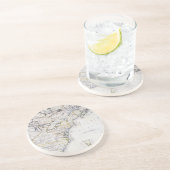 COLONIËLE AMERIKA: KAART, c1770 Zandsteen Onderzetter (Zijkant)