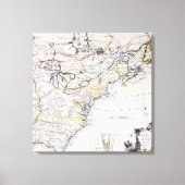 COLONIËLE AMERIKA: MAP, c1770 Canvas Afdruk (Voorkant)