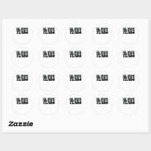 Colonizer Tears Bubble Font Sticker en Merch Stic (Vel)