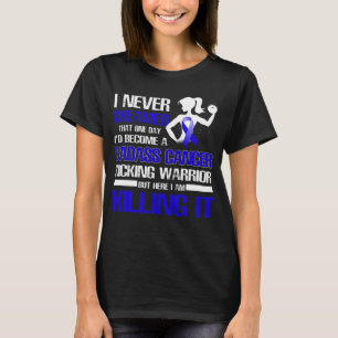 colonkanker in de strijd tegen de opwarming van de t-shirt