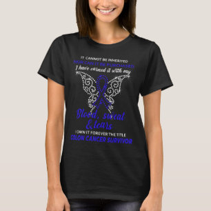colonkanker overlevende bloedzweettranen t-shirt