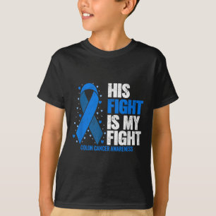 Colonkanker Zijn gevecht is mijn strijd tegen darm T-shirt
