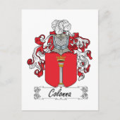Colonna Family Crest Briefkaart (Voorkant)