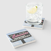 Colonnade, Atlanta, Onderzetters, restaurant Stenen Onderzetter (Zijkant)