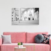  Colonnade Zwart & Wit Architectuur Foto Canvas Afdruk (Insitu (Woonkamer))