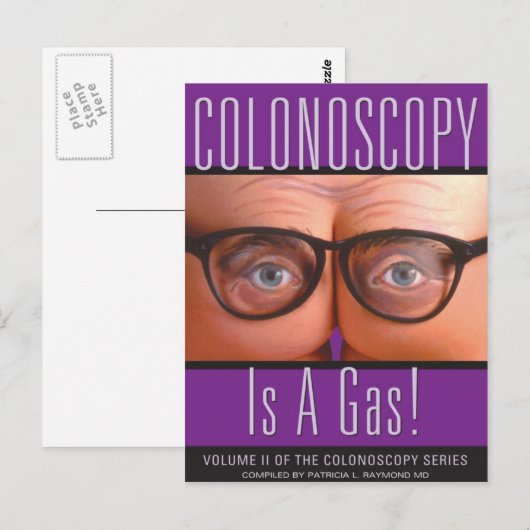 Colonoscopie is een gas! briefkaart (Voorkant / Achterkant)