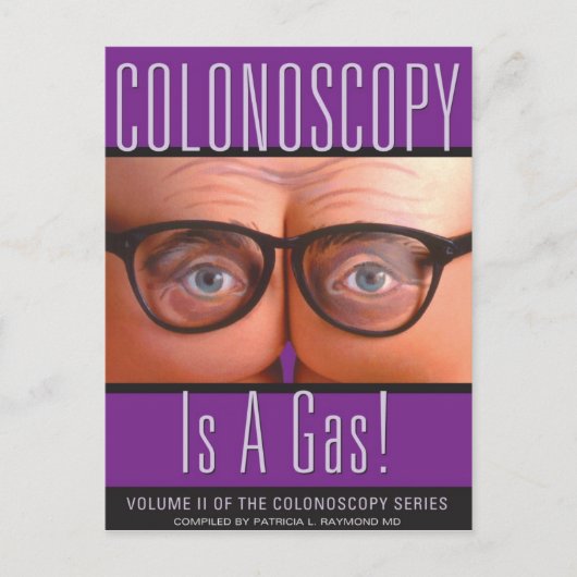 Colonoscopie is een gas! briefkaart (Voorkant)