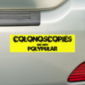 Colonoscopie is zeer polypulair. bumpersticker (Op auto)
