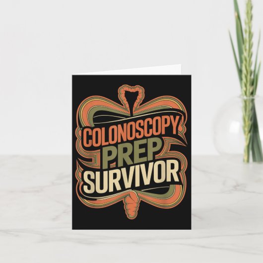 Colonoscopie Prep Survivor Colon Health Therapy - Kaart (Voorkant)