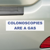 COLONOSCOPIES ZIJN EEN GAS BUMPERSTICKER (Op auto)