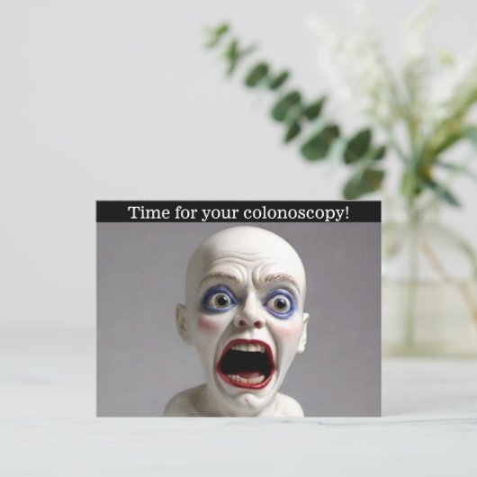 Colonoscopietijd Briefkaart (Staand voorkant)