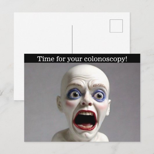 Colonoscopietijd Briefkaart (Voorkant / Achterkant)