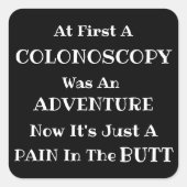 Colonoscopy Adventure Vierkante Sticker (Voorkant)