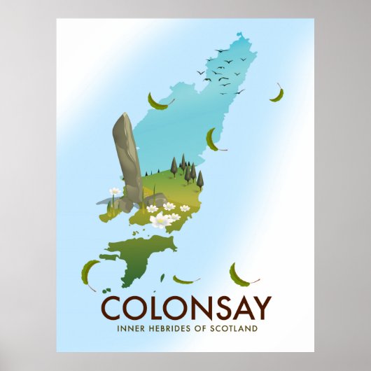 Colonsay Inner Hebrides of Scotland Poster (Voorkant)