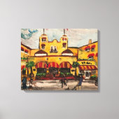 "Colony Hotel at Delray Beach" door Willowcatdesig Canvas Afdruk (Voorkant)