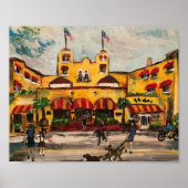 "Colony Hotel at Delray Beach" door Willowcatdesig Poster (Voorkant)