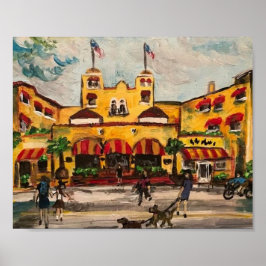 "Colony Hotel at Delray Beach" door Willowcatdesig Poster