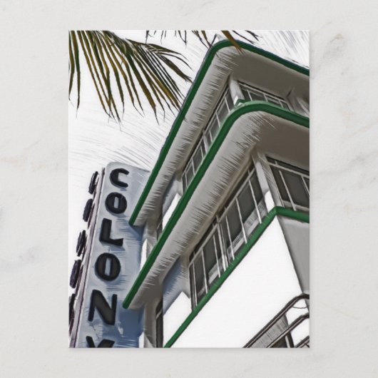 Colony Hotel, Miami Briefkaart (Voorkant)