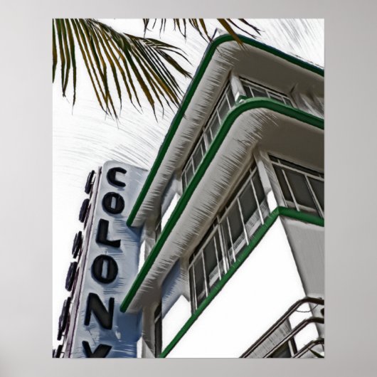 Colony Hotel, Miami, FL Poster (Voorkant)