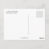  Colony Hotel, Palm Beach FL Briefkaart (Achterkant)