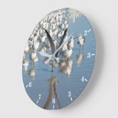 Colony of gulls on the beach grote klok (Hoek)