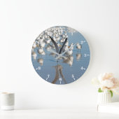 Colony of gulls on the beach grote klok (Huis)