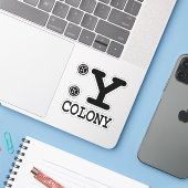 Colony Sticker (Laptop met iPhone)