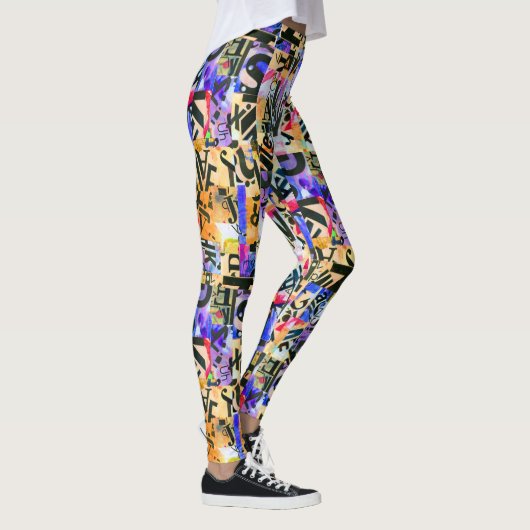color abstract avantacular leggings (Rechts)