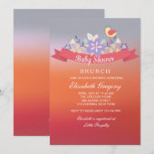 Color Appeal Baby shower Invitation Kaart (Voorkant / Achterkant)