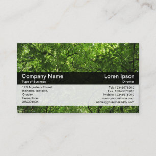 Color Band - Black - Woodland Canopy Visitekaartje