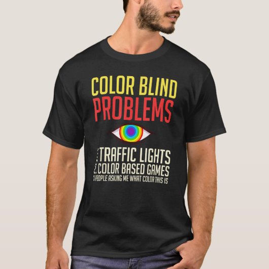 Color Blind Test Glasses Visions T-shirt (Voorkant)