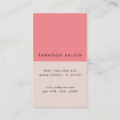 Color Block Beauty Visitekaartje (Achterkant)