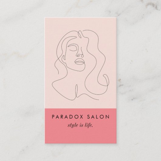 Color Block Beauty Visitekaartje (Voorkant)