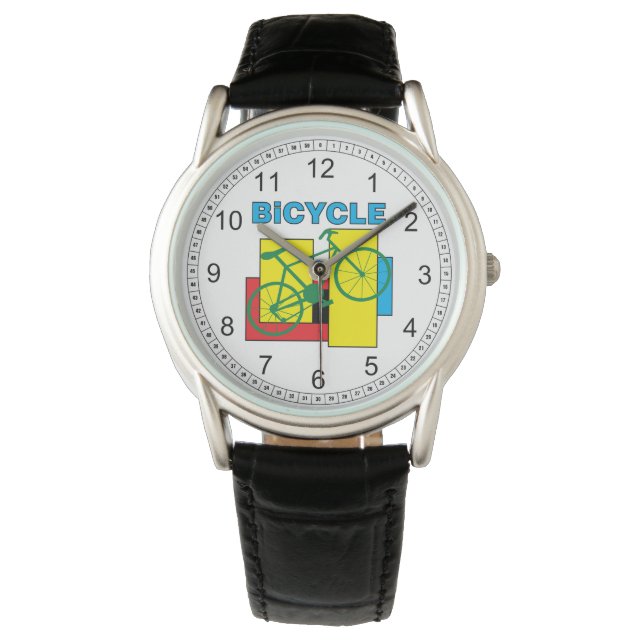 Color Block Bike Horloge (Voorkant)