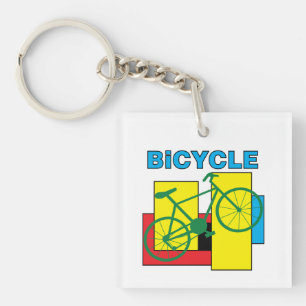 Color Block Bike Sleutelhanger