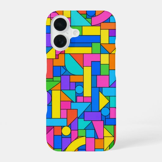 Color Block Disorder iPhone 16 Hoesje (Achterkant)