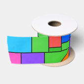Color Block Disorder Satijnen Lint (Spoel)