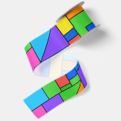 Color Block Disorder Satijnen Lint (Achterkant)