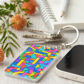 Color Block Disorder Sleutelhanger (Voorkant Rechts)