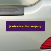Color block minimalist custom name  bumpersticker (Op auto)