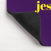 Color block minimalist custom name  muismat (Hoek)
