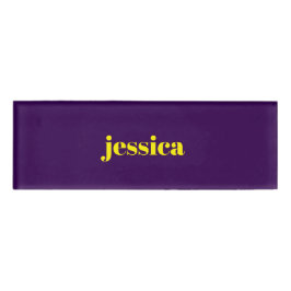 Color block minimalist custom name  naambadge