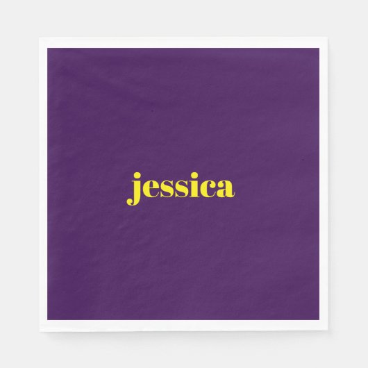 Color block minimalist custom name  servet (Voorkant)