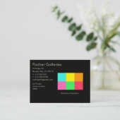 Color Block Party_Art Gallery Visitekaartje (Staand voorkant)