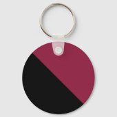  Color Block Sleutelhanger (Black & Berry Red) (Voorkant)